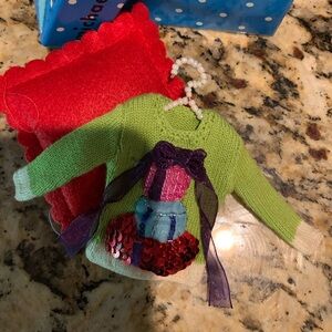 Vtg Michael Simon Mini Sweater Ornament